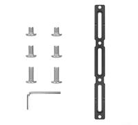 Ajusteur de position de trou de cage de bouteille d'eau en alliage d'aluminium avec conversion multifonction pour montage réglable (noir)