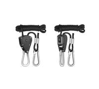 Ajusteur De Poulie Pour Lampe De Tente Végétale,Corde Suspendue,Auvent De Parapluie De Camping En Plein Air,Corde Fixe De Clou De Sol Coupe-Vent 2 Pièces 1/8 Pouces