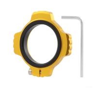 Ajusteur de préchargement de manivelle en alliage d'aluminium avec anneau fileté en nylon de 29 mm de diamètre conçu pour le réglage de l'écart du pédalier DUB et l'assemblage de vélo (doré)