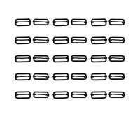 Ajusteur de rectangle en métal 30pcs, boucle coulissante boucles en métal boucles à ardillon ajusteur de sangle pour sacs de ceinture accessoires de bricolage, 45mm