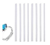 Ajusteur de taille de bague invisible | Kit de taille de bague invisible en silicone, fournitures de bijoux pour la salle de sport, mariage, fiançailles, fête, anniversaire, vacances, porte-clés doigt