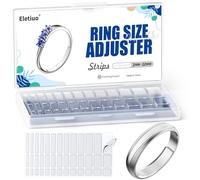 Ajusteur de taille de bague - Réducteur invisible pour bagues larges - 6 feuilles/234 pièces (transparent)