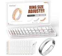 Ajusteur de taille de bague - Réducteur invisible - Réducteur pour bagues larges - 3 couleurs - 6 feuilles/234 pièces
