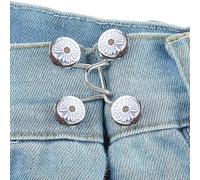Ajusteur de taille pour pantalon : boutons-pression amovibles et réglables en avec design sans et réduction rapide de la taille pour vêtements amples | Solution de réglage Conve