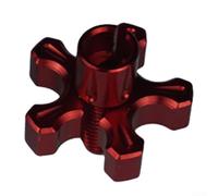 Ajusteur Tension pour câble pour m6 Pour Motoculture pour atv(red) | Alliage aluminium haute résistance, finition anodisée, couleurs variées, remplacement direct, durée de vie prolongée
