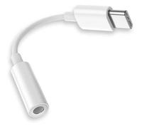AJW-OcioDual Adaptateur Connecteur USB Type C vers Prise Jack 3,5mm Blanc Convertisseur TRRS OMPT Audio Mini Cable pour écoute[327]