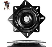 Ajxwde Swivel Chair Turntable, Rolling Swivel Plate, Swivel Tray Ball Bearing, 360° Ball Bearing Turntable, 156 x 156 x 23 mm, for Kitchen Cabinets Countertop Pantry（6inch）