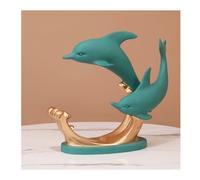 AJYBYUKJ Casier à vin Dauphin Casier à vin Décoration Moderne Minimaliste Pendaison de Crémaillère Nouveau Cadeau Casier à Vin Casier à Vin Supports de Stockage de Vin (A Taille Unique) Beauty Comes