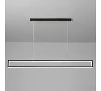 AJYBYUKJ Ceiling Light Pendant Moderne Linéaire Dimmable Longue Bande Lampe Suspendue Salle À Manger LED Bande Luminaires Lampe Suspendue Restaurant Salon Beauty Comes