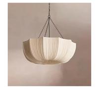 AJYBYUKJ Éclairage Chaner de Salon, Pendentif en Tissu Japonais avec LED pour la décoration intérieure Beauty Comes