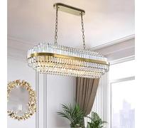 AJYBYUKJ Foyer Moderne Luxe G9 Pendentif LED lumières K9 Cristal luminaires Suspendus Salon Lampe à LED Beauty Comes