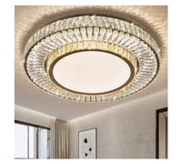 AJYBYUKJ Lampe de Plafond LED Moderne décoration de la Maison de Luxe éclairage en Cristal Or dimmable avec lustres de Chambre à Coucher à Distance, plafonnier suspenduPendant Light Beauty Comes