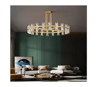 AJYBYUKJ Lampes suspendues Classiques de Luxe à LED en Cristal Noir et Or. Lampe Suspendue à Suspension, luminaire Compatible avec Le Salon, plafonnierPendant Light Beauty Comes