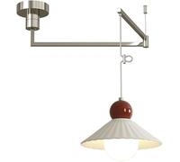 AJYBYUKJ Lampes suspendues industrielles rétro réglables, plafonnier rétractable, Lampe Suspendue LED à intensité réglable Beauty Comes