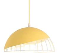 AJYBYUKJ LED Restaurant Chaner tête Unique Macaron Suspension-plafonnier Creux de Style Industriel pour Salon Beauty Comes