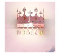 AJYBYUKJ Lustre Abat-jour Plafond Créatif Enfants Filles Chambre Lustre Éclairage Cristal Pendentif Or Princesse Couronne ern Chambre Plafond Lampe Suspendue LED Beauty Comes