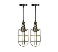 AJYBYUKJ Lustre d'éclairage, Lampe de Lustre Moderne à LED, 1/2/3 Pack E dison Style Loft rétro Conduite d'eau luminaires Suspendus Steampunk V intage éclairage Industriel Salle à Manger Bar Lampe
