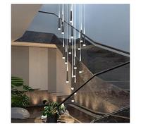 AJYBYUKJ Lustre, décoration d'intérieur Moderne, Lampes LED suspendues, lustres d'escalier pour Salon, éclairage intérieur Suspendu (Blanc Froid, Noir 25 têtes) Beauty Comes