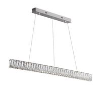 AJYBYUKJ Lustre en Cristal de Luxe Moderne à intensité Variable, Lampe Suspendue réglable de 100 cm, éclairage intérieur élégant pour Salon, Salle à Manger et Chambre à Coucher. Beauty Comes