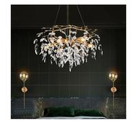 AJYBYUKJ Lustre en Cristal de Luxe Moderne éclairage Pendentif LED luminaire pour Salon hôtel Hall décor à la Maison Lampe Suspendue Beauty Comes