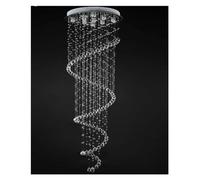 AJYBYUKJ Lustre Lustre, Lustre de Plafond en Cristal Duplex Escalier LED Suspension Salon Loft Décor Maison Lampe Suspendue Luminaire Suspension Luminaire (Type S, Dia45xH150cm) PE Beauty Comes