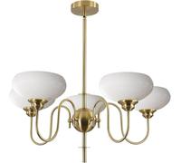 AJYBYUKJ Plafonniers Modernes Spoutnik avec Base E27, Lampe réglable 5 Or, Montage Semi-encastré pour Salon, Chambre à Coucher, Salle à Manger, Cuisine Beauty Comes