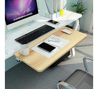 AJYBYUKJ Plateau d'extension de Bureau Table d'ordinateur Pliant Table du Clavier Ergonomique Plateau d'extension pour la Maison/Bureau/école Installation Facile Beauty Comes