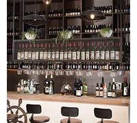 AJYBYUKJ Présentoir à Verres à vin, Hauteur réglable, casier à vin Suspendu, décoration de Style Verre à Champagne en Fer métallique, adapté au Club (31,5 Pouces) Beauty Comes