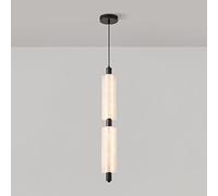 AJYBYUKJ Suspension Moderne en Laiton à intensité Variable - Lampe Suspendue LED réglable pour Chambre à Coucher, Salon, Couloir - Plafonnier élégant (Finition Laiton) Beauty Comes