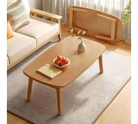 AJYBYUKJ Table Basse Japonaise, Table de thé Pliante en Bois Massif rectangulaire pour Le Sol Assis, Table de Salon Bas Moderne, Conception Minimaliste, Aucun Assemblage requis Beauty Comes