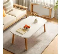 AJYBYUKJ Table Basse Japonaise, Table de thé Pliante en Bois Massif rectangulaire pour Le Sol Assis, Table de Salon Bas Moderne, Conception Minimaliste, Aucun Assemblage requis Beauty Comes