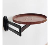 AJYBYUKJ Table Ronde Pliante Murale, Table Pliante Murale Petit Bureau Mural Rond Pliant Pliable Table Basse Basse Plate de Conception Flip-Out Table de Nuit 11,8 Pouces de Chevet florou Beauty Comes