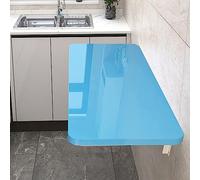 AJYBYUKJ Tableau de Pliage Mural Flottant Spatial pour Les Petits espaces U2013 Blue Drop Leaf Desk (70x30cm / 28x12in) pour la blanchisserie et l'utilisation de la Cuisine Beauty Comes