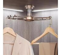 AJYBYUKJ Vêtements rotatifs à 360 °, Cintre Rond en métal d'espace, Pari de Garde-Robe de Grande capacité pour la nisation du Placard (Champagne, Petit) Beauty Comes