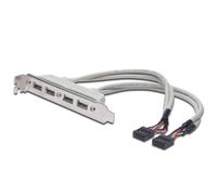 [AK-300304-002-E] Digitus Cache fente logement port USB 4x type A-2x10pin IDC...