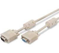 AK-310203-030-E Câble de rallonge d'écran VGA, HD15 St/Bu, 3.0m, 3Coax/7C, 2xFerrit, UL, be