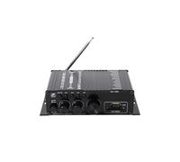 AK-380 Amplificateur de Puissance Audio Bluetooth 2.0 Canaux, Récepteur Bluetooth, Haut-Parleur, Entrée USB SD AUX avec Alimentation, Prise UE