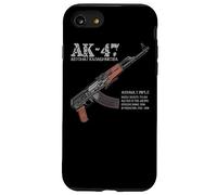 AK-47 Fusil d'assaut Russe AK Kalashnikov Pan coupé Graphique Coque pour iPhone SE (2020) / 7/8