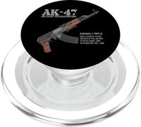 AK-47 Fusil d'assaut Russe AK Kalashnikov Pan coupé Graphique PopSockets PopGrip pour MagSafe