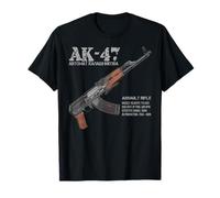 AK-47 Fusil d'assaut russe AK Kalashnikov Pan coupé Graphique T-Shirt
