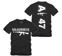 AK 47 - World Destruction Tour T-shirt S-XXXXL Noir Kalashnikov Gun Gamer, Noir , XL
