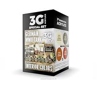 AK Acrylics 3Gen AVF SET AK11688 WWII GERMAN TANK INTERIOR COLORS (4x17ml)