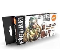 AK Acrylics 3Gen FIGURE SET AK11620 LEATHER AND BUCKLES 3G (6x17ml)