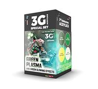 AK Interactive – Set acrylique AK Acrylics 3Gen WARGAME AK1064 – Plasma vert, effet lumineux – 4x17ml