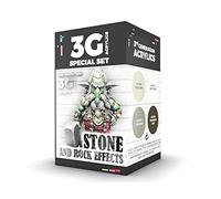 AK Acrylics 3Gen WARGAME SET AK1074 STONE AND ROCK EFFECTS (4x17ml)