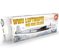 AK Acrylics AK11717 - Set di aerei da 3 gen, serie Luftwaffe per la guerra media della guerra, 3G, 8 x 17 ml