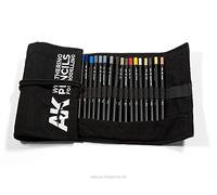 AK AK10048 WEATHERING PENCILS FULL RANGE CLOTH CASE (37 waterpencil colors)