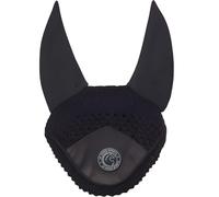 AK Bonnet Anti-Mouches pour Chevaux - Oreilles en Lycra Doux, Crochet Serré, Ajustement Confortable - Bonnet Équestre pour Chevaux de Sport AKRS-6069-01 (Noir, COB / (M))