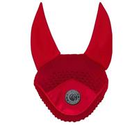 AK Bonnet Anti-Mouches pour Chevaux - Oreilles en Lycra Doux, Crochet Serré, Ajustement Confortable - Bonnet Équestre pour Chevaux de Sport AKRS-6069-01 (Rouge, COB / (M))