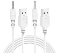 AK Câble de charge pour brosse à dents électrique Bitvae R1/R2/D2/S2, hydropulseur C2/C5/C6, compatible avec Fairywill, Vekkia, Mornwell, Seago et plus (blanc)